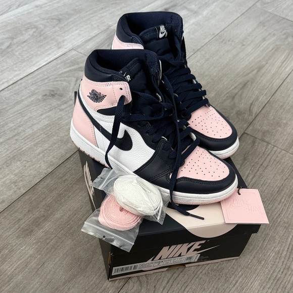Nike Air Jordan Retro High in Pink and Black Bubble Gum